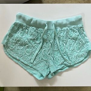 Adorable cozy turquoise shorts